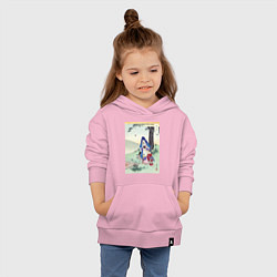 Толстовка детская хлопковая Picnic Пикник, цвет: светло-розовый — фото 2