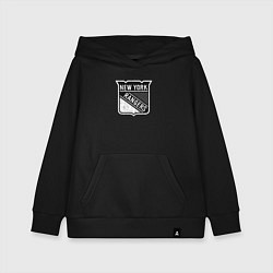 Толстовка детская хлопковая New York Rangers Серый, цвет: черный