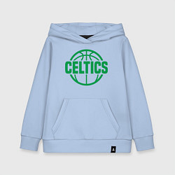 Толстовка детская хлопковая Celtics Baller, цвет: мягкое небо