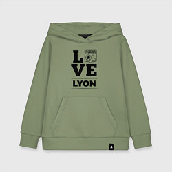 Толстовка детская хлопковая Lyon Love Классика, цвет: авокадо