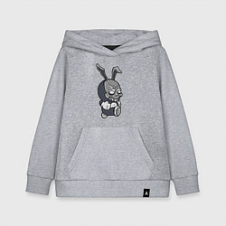 Толстовка детская хлопковая Cool hare Hype Крутой заяц Шумиха, цвет: меланж