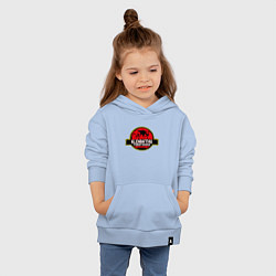 Толстовка детская хлопковая Starship Troopers: Terran Command Клендату, цвет: мягкое небо — фото 2