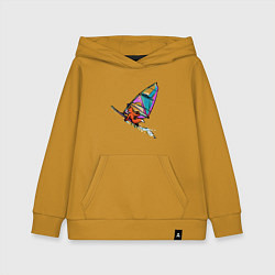 Толстовка детская хлопковая Windfoxer, цвет: горчичный