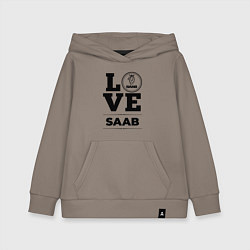 Толстовка детская хлопковая Saab Love Classic, цвет: утренний латте