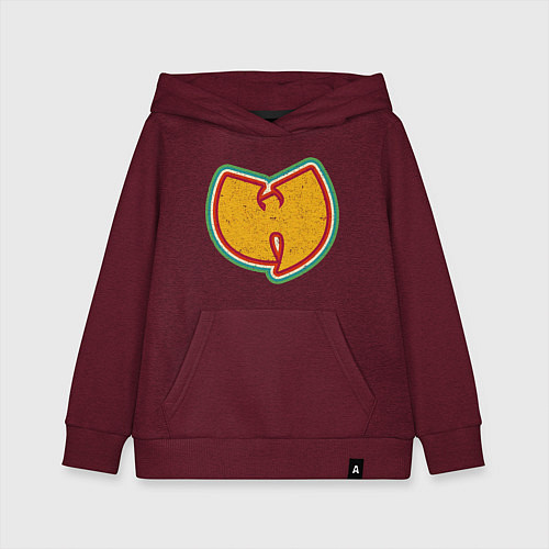 Детская толстовка-худи Wu-Tang Colors / Меланж-бордовый – фото 1