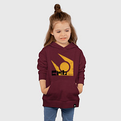 Толстовка детская хлопковая City 17 - half life, цвет: меланж-бордовый — фото 2