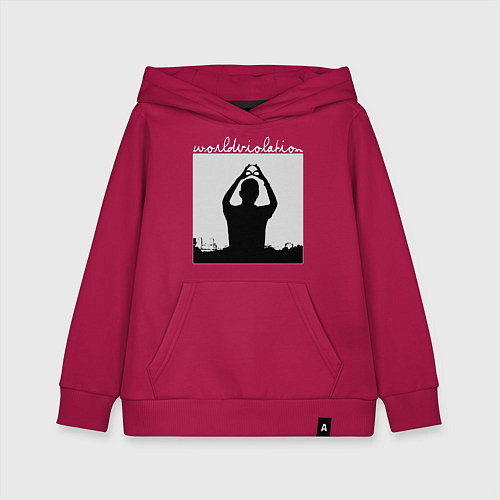 Детская толстовка-худи World Violation Tour Depeche Mode / Маджента – фото 1