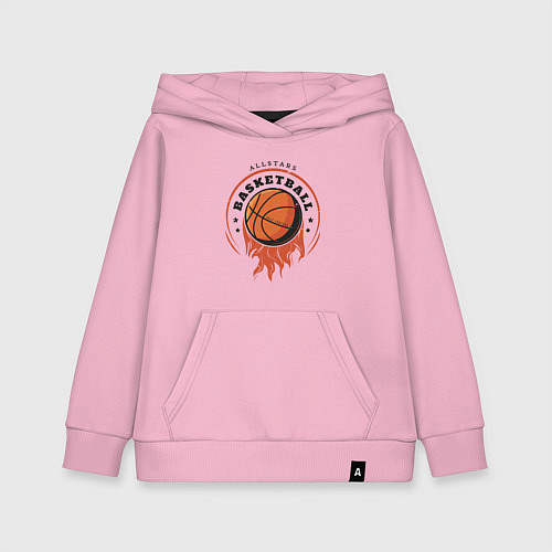 Детская толстовка-худи Allstars Basketball / Светло-розовый – фото 1