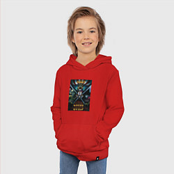 Толстовка детская хлопковая Кроссгильдия Багги сама - One Piece, цвет: красный — фото 2