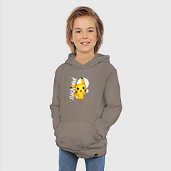 Толстовка детская хлопковая Funko pop Pikachu, цвет: утренний латте — фото 2