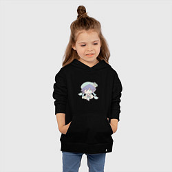 Толстовка детская хлопковая Чиби Венти, цвет: черный — фото 2