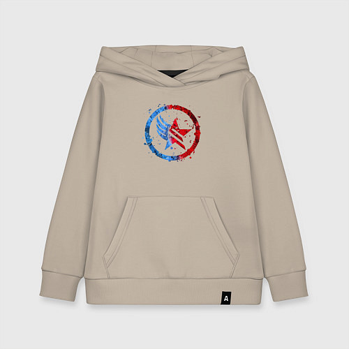 Детская толстовка-худи Mass Effect Renegade - Paragon Combo / Миндальный – фото 1
