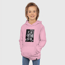 Толстовка детская хлопковая Криповые детки хэллоуин, цвет: светло-розовый — фото 2