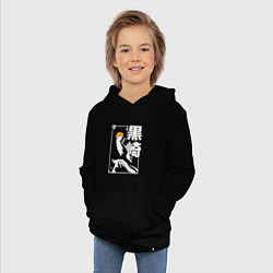 Толстовка детская хлопковая Тысячилетняя война - Ичиго - Блич, цвет: черный — фото 2