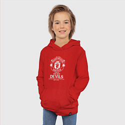 Толстовка детская хлопковая Манчестер Юнайтед дьяволы, цвет: красный — фото 2