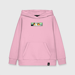 Толстовка детская хлопковая Ребекка из Киберпанка: Глаза, цвет: светло-розовый