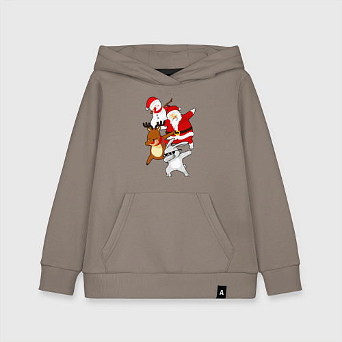 Детская толстовка-худи Все герои нового года ДЭБуют / Утренний латте – фото 1