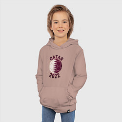 Толстовка детская хлопковая Qatar - 2022, цвет: пыльно-розовый — фото 2