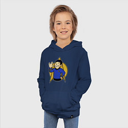 Толстовка детская хлопковая Spoke - vault boy, цвет: тёмно-синий — фото 2