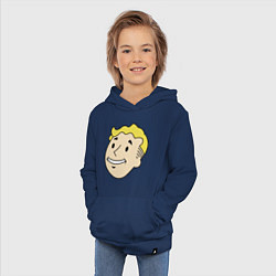 Толстовка детская хлопковая Vault boy head, цвет: тёмно-синий — фото 2