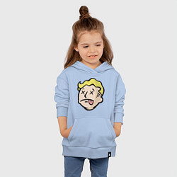 Толстовка детская хлопковая Dead vault boy, цвет: мягкое небо — фото 2