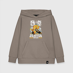 Толстовка детская хлопковая Зеницу истребитель демонов, цвет: утренний латте