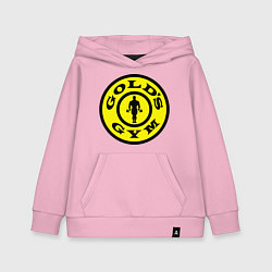 Толстовка детская хлопковая Golds GYM, цвет: светло-розовый