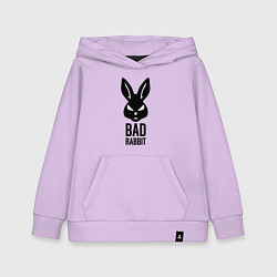 Толстовка детская хлопковая Bad rabbit, цвет: лаванда