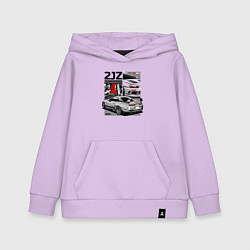 Толстовка детская хлопковая Toyota Supra mk4 2JZ, цвет: лаванда