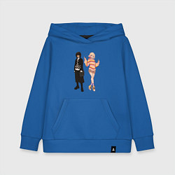 Толстовка детская хлопковая Уэнсдэй и Энит, цвет: синий