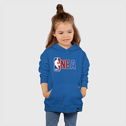 Толстовка детская хлопковая NBA - big logo, цвет: синий — фото 2