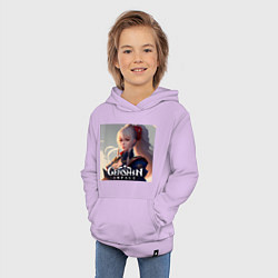 Толстовка детская хлопковая Геншин Импакт, Наганохара Ёимия, цвет: лаванда — фото 2