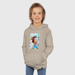 Толстовка детская хлопковая Handsome Namjoon, цвет: миндальный — фото 2