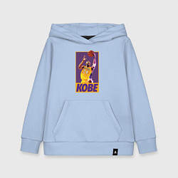 Толстовка детская хлопковая Kobe game, цвет: мягкое небо
