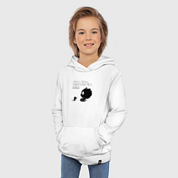 Толстовка детская хлопковая Кот и мышь самовнушение, цвет: белый — фото 2