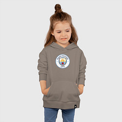 Толстовка детская хлопковая Manchester City FC, цвет: утренний латте — фото 2