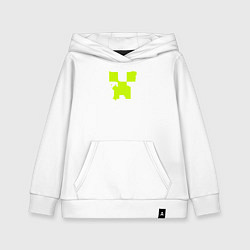 Толстовка детская хлопковая Lime Creeper eyes, цвет: белый