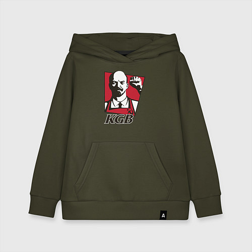 Детская толстовка-худи KGB Lenin / Хаки – фото 1