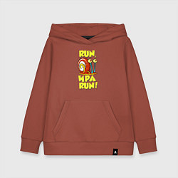 Толстовка детская хлопковая Run Ира run, цвет: кирпичный