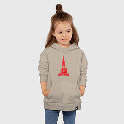 Толстовка детская хлопковая Kremlin Moscow, цвет: миндальный — фото 2