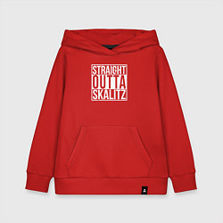 Толстовка детская хлопковая Straight outta Skalitz, цвет: красный