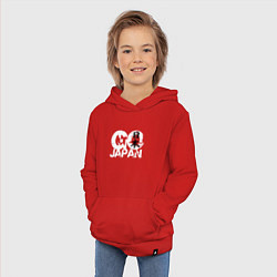 Толстовка детская хлопковая Go Japan - motto, цвет: красный — фото 2