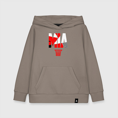 Детская толстовка-худи Miami buckets / Утренний латте – фото 1