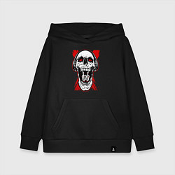 Толстовка детская хлопковая DnB skull, цвет: черный