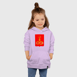 Толстовка детская хлопковая Дебесский район, цвет: лаванда — фото 2