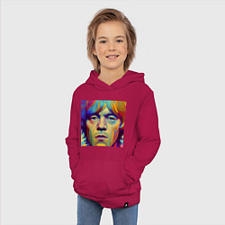 Толстовка детская хлопковая Brian Jones Digital Portret, цвет: маджента — фото 2