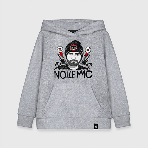 Детская толстовка-худи Иван Александрович / Меланж – фото 1
