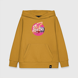 Толстовка детская хлопковая Марго Робби Барби, цвет: горчичный