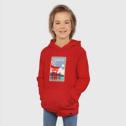 Толстовка детская хлопковая Tokyo - japan, цвет: красный — фото 2