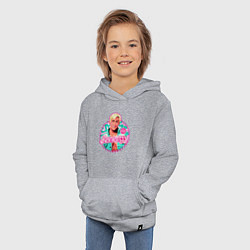 Толстовка детская хлопковая Кен Барби, цвет: меланж — фото 2